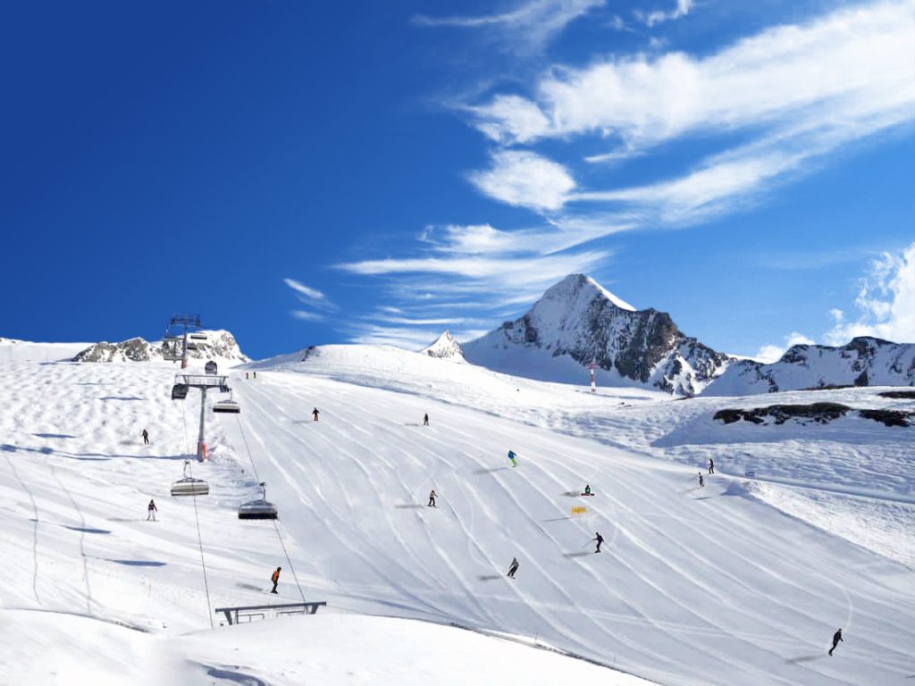 station de ski après retouche