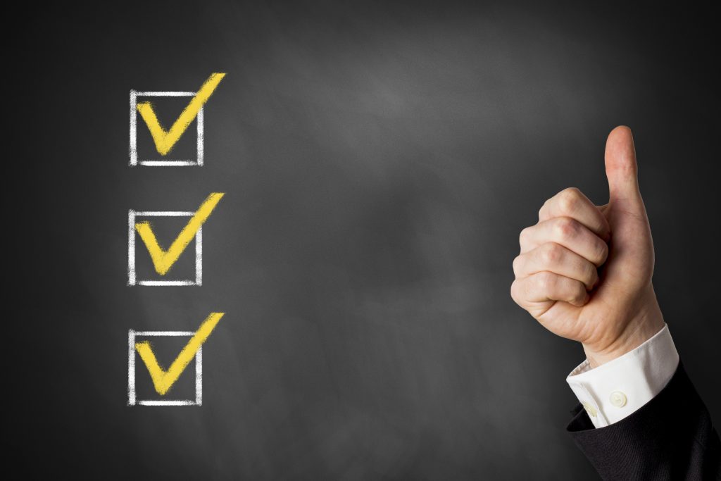 Thumbs,Up,Advertisement,Checkbox,List,On,Chalkboard