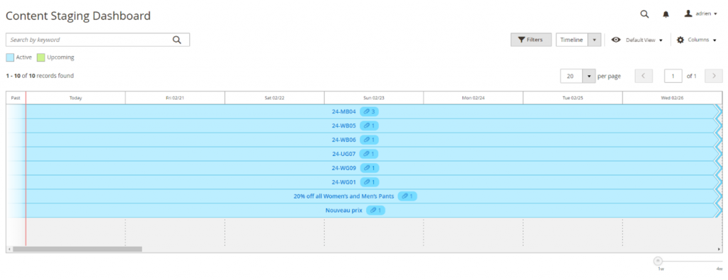 Content Staging Magento