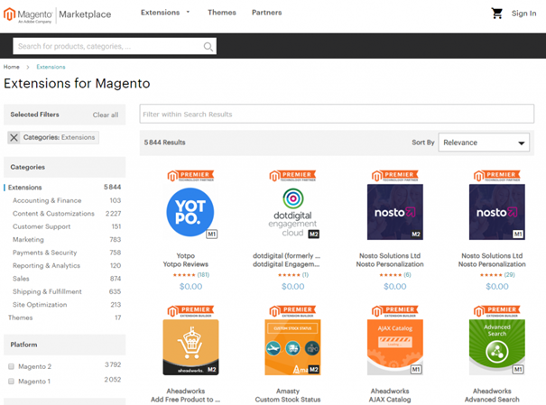 Marketplace Magento