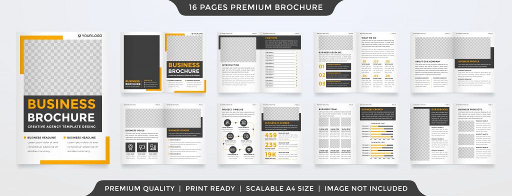 Business,Brochure,Template,With,Clean,Style,And,Modern,Layout,Use