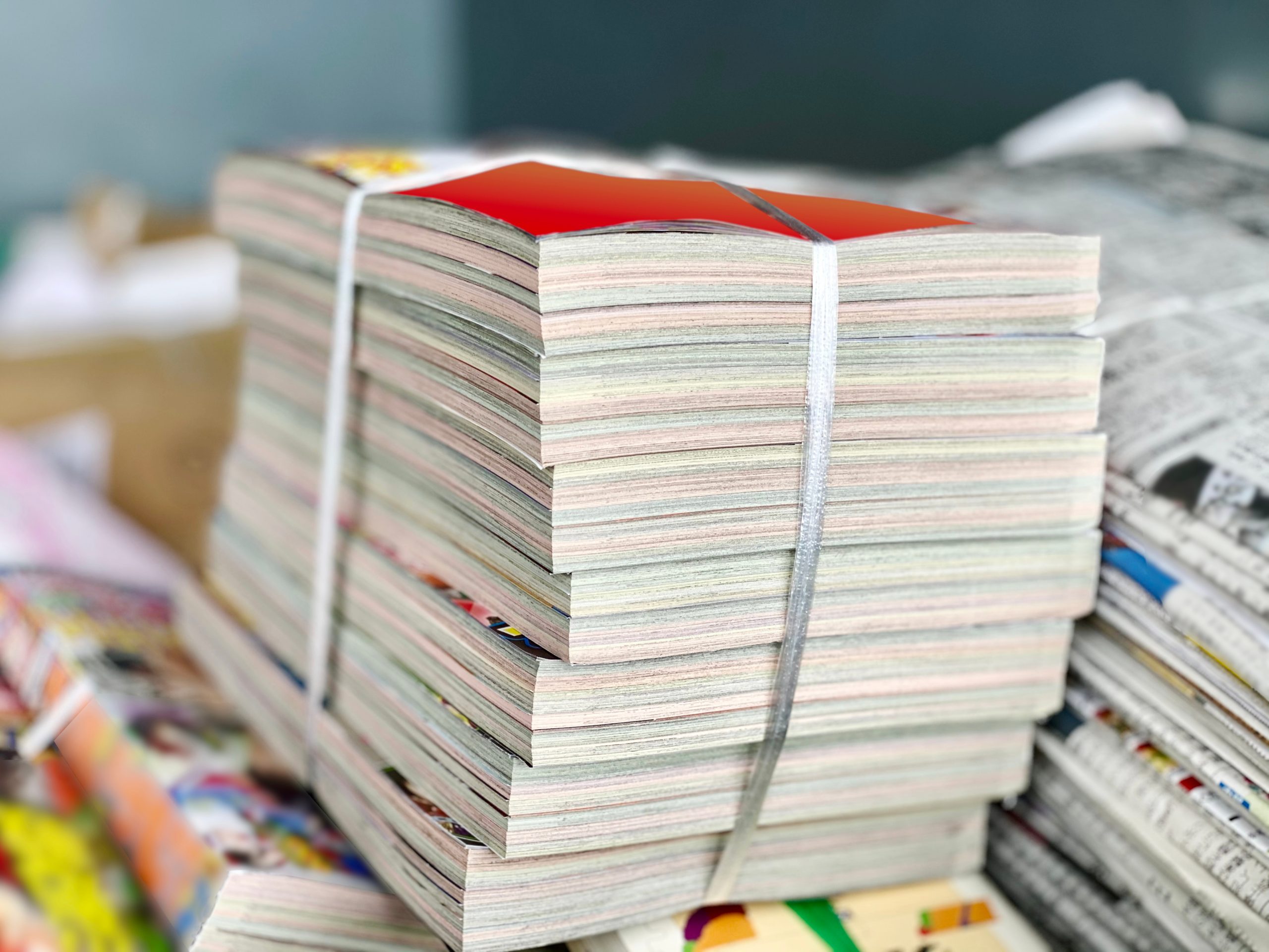 Bundled,Comic,Magazines,And,Old,Newspapers