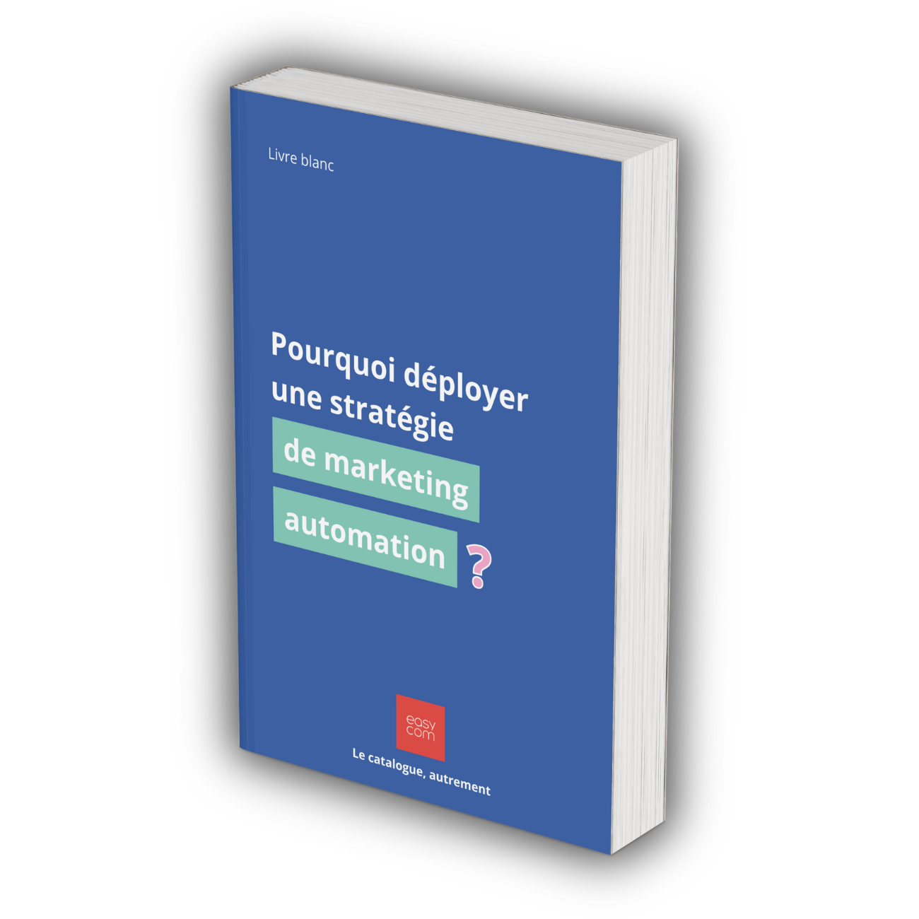 Mockup Livre Blanc Marketing Automation Sans Fond